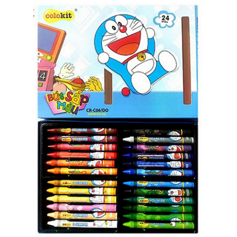 Sáp màu Colokit Doraemon CR-C06/DO